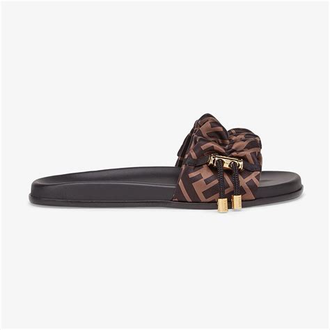 fendi slides women satin|fendi flip flops for women.